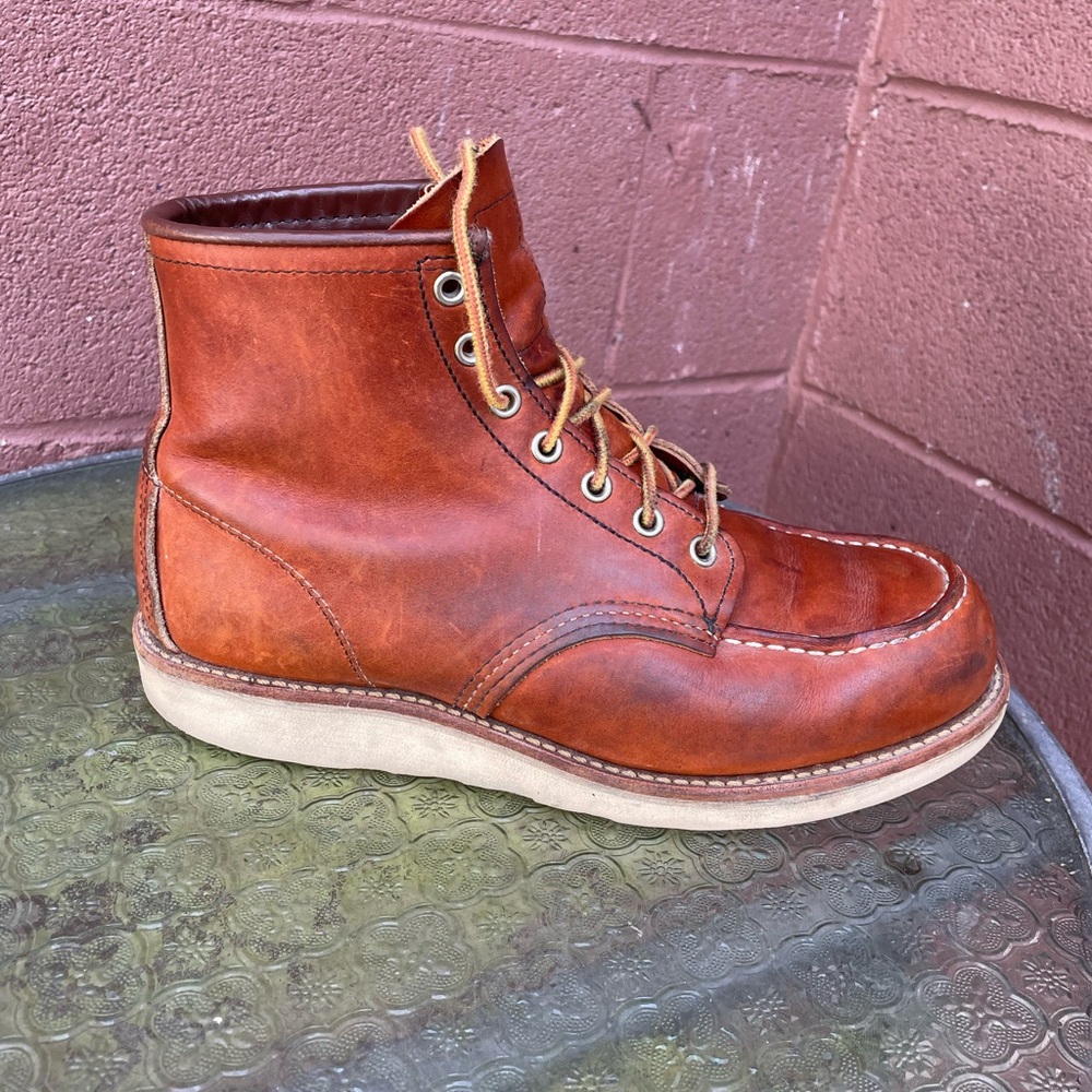 Red Wing Classic 6” Moc Toe 4521 (875) Leather Boots Size 8.5 D